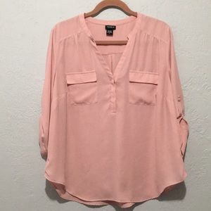 Quarter button blouse from Torrid